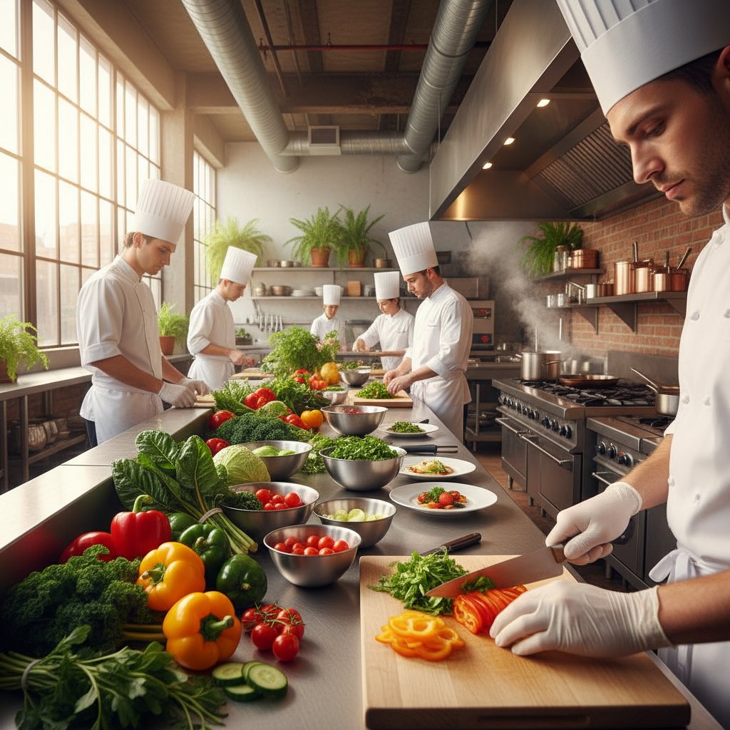 Gegiqe kitchen preparing healthy meals